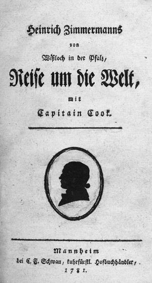 Lot 219, Auction  111, Zimmermann, Heinrich, Heinrich Zimmermanns von Wißloch in der Pfalz, Reise um die Welt, mit Capitain Cook