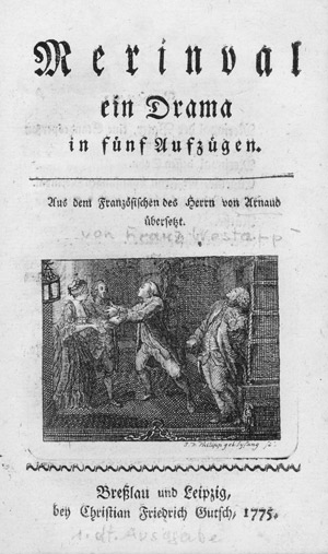 Lot 1602, Auction  111, Arnaud, F. T. M. de Baculard d', Merinval