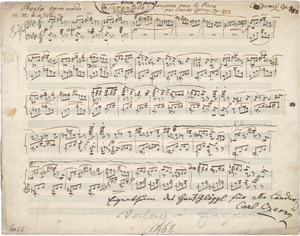 Lot 2341, Auction  111, Czerny, Carl, Eigenhänd. Musikmanuskript