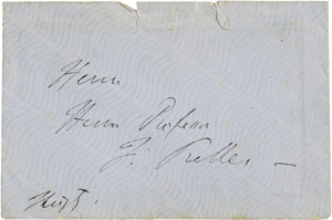 Lot 2372, Auction  111, Liszt, Franz, Brief 1861 an Friedrich Preller