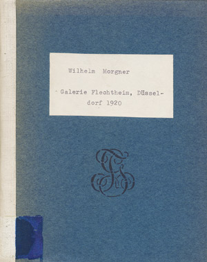 Lot 3145, Auction  111, Galerie Flechtheim, Wilhelm Morgner 1891-1917 (Ausstellungskatalog)