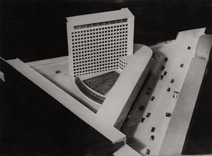 Lot 4271, Auction  111, Mendelsohn, Erich, Model for architecture project, Friedrich Strasse Berlin by Erich Mendelsohn