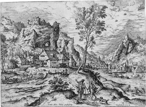 Lot 5036, Auction  111, Cock, Hieronymus, Die Landschaft mit Tobias und dem Engel