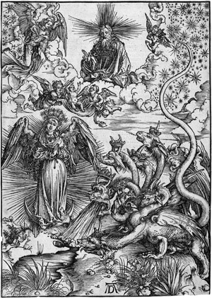 Lot 5060, Auction  111, Dürer, Albrecht, Das Sonnenweib und der siebenköpfige Drache