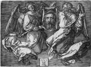 Lot 5070, Auction  111, Dürer, Albrecht, Das Schweisstuch, von zwei Engeln gehalten