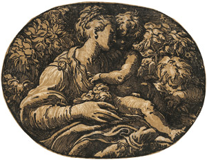 Lot 5209, Auction  111, Trento, Antonio da, Die Madonna mit dem Jesuskind und dem Johannesknaben
