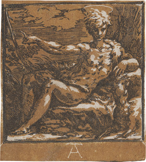 Lot 5210, Auction  111, Trento, Antonio da, Johannes der Täufer in der Einöde