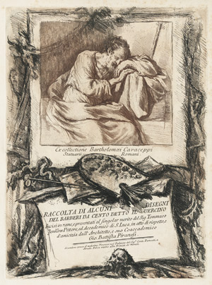 Lot 5300, Auction  111, Piranesi, Giovanni Battista, Raccolta di alcuni disegni del Barberi da Cento, detto Il Guercino
