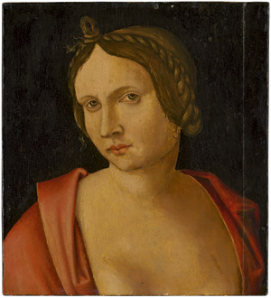 Lot 6003, Auction  111, Niederländisch, um 1530/1540. Bildnis einer Frau mit geflochtenem Haar