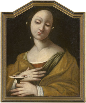 Lot 6021, Auction  111, Deutsch, Frühes 17. Jh. Die Heilige Lucia von Syrakus