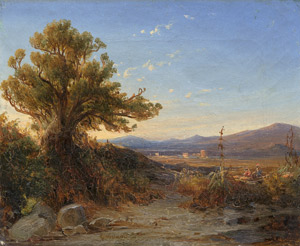 Lot 6128, Auction  111, Rottmann, Carl - Umkreis, Südliche Landschaft im Abendlicht