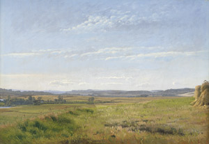 Lot 6165, Auction  111, Kyhn, Vilhelm, Dänische Sommerlandschaft mit weitem Himmel. 