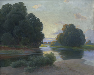 Lot 6226, Auction  111, Geist, Karl Ritter von, Abend in der Lobau