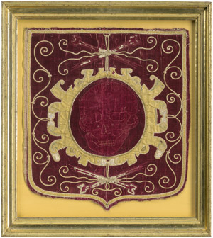 Lot 6327, Auction  111, Spanisch, 16. Jh. . Fragment eines liturgischen Gewandes mit Schädel