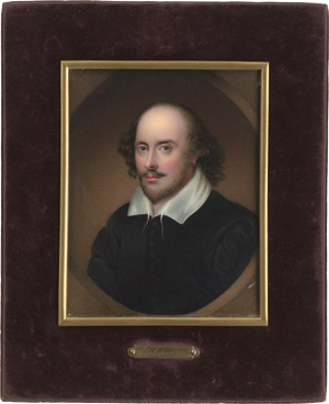 Lot 6810, Auction  111, Haslem, John, Shakespeare im schwarzen Rock mit weißem Kragen