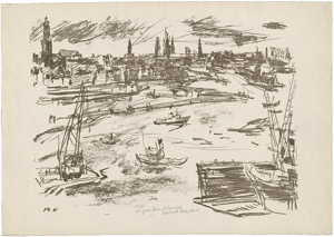 Lot 7223, Auction  111, Kokoschka, Oskar, Hamburger Hafen