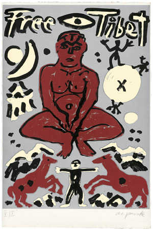 Lot 7373, Auction  111, Penck, A. R., Free Tibet