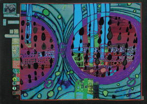 Lot 8189, Auction  111, Hundertwasser, Friedensreich, Regen auf Regentag