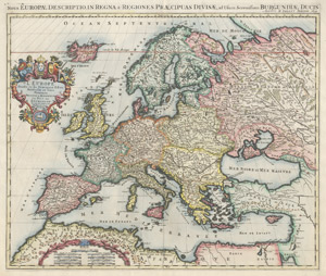 Lot 86, Auction  112, Jaillot, Alexis Hubert, L'Europe diuisée en ses principeaux estats