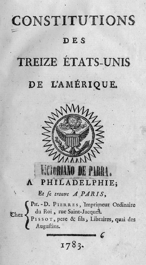 Lot 1134, Auction  112, Constitutions des treize états-unis de l'Amérique, Constitutions