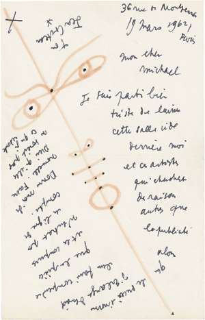 Los 2332 - Cocteau, Jean - Brief 1962 - 0 - thumb