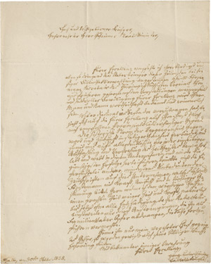Los 2353 - Fouqué, Friedrich de la Motte - Brief 1838 an Minister Altenstein - 0 - thumb