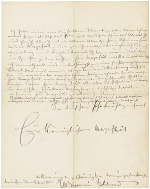 Los 2588 - Bland, Hermine - Brief an König Ludwig II. von Bayern - 0 - thumb