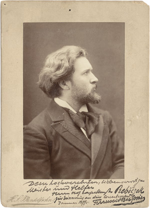 Lot 2708, Auction  112, Busoni, Ferruccio, Porträtfoto mit Widmung