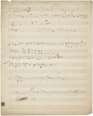 Lot 2743, Auction  112, Offenbach, Jacques, Musikmanuskript