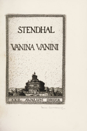Los 3520 - Stendhal und Avalun-Drucke - Illustr. - Vanina Vanini - 0 - thumb