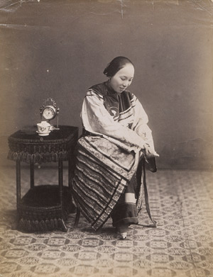 Lot 4033, Auction  112, China, Chinese woman with bound feet