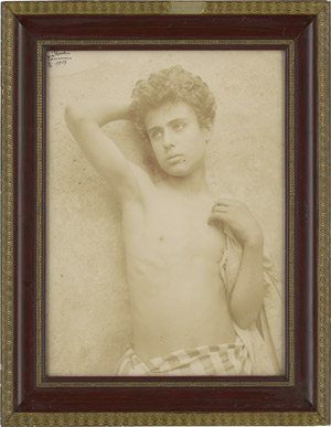 Lot 4049, Auction  112, Gloeden, Wilhelm von, Portrait of a young boy