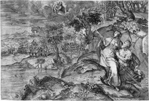 Lot 5006, Auction  112, Angolo, Marco d´, Die tiburtinische Sibylle zeigt Kaiser Augustus die Erscheinung der Jungfrau 