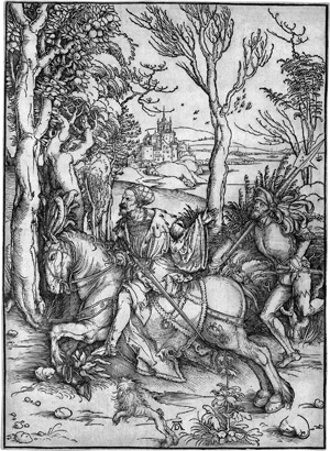 Lot 5073, Auction  112, Dürer, Albrecht, Ritter und Landsknecht
