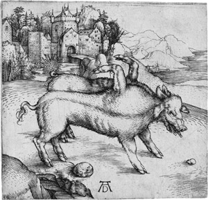 Lot 5084, Auction  112, Dürer, Albrecht, Die Mißgeburt eines Schweines