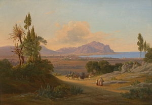 Los 6093 - Götzloff, Carl Wilhelm - Der Golf von Palermo mit Blick auf den Monte Pellegrino - 0 - thumb