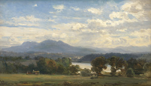 Los 6155 - Pape, Eduard Friedrich - Herbstliche Isarlandschaft bei Lengries - 0 - thumb