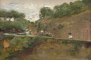 Los 6177 - Villegas y Cordero, José - Picknick auf einem Plateau an der Steilküste von Biarritz - 0 - thumb