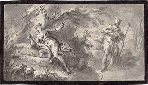 Los 6460 - Venezianisch - 18. Jh. Diana und Aktäon; Venus und Adonis - 0 - thumb
