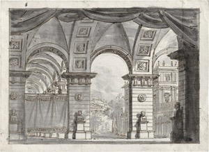 Los 6468 - Gonzaga, Pietro - Eine antike Säulenhalle - 0 - thumb