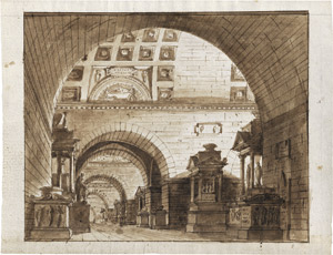 Los 6469 - Gonzaga, Pietro - Das Innere eines antiken Mausoleums - 0 - thumb
