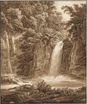Los 6506 - Birmann, Peter - Der Wasserfall (Giessen) des Eibachs bei Kilchberg in der Schweiz - 0 - thumb