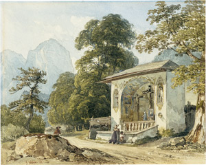 Lot 6547, Auction  112, Höger, Joseph, Kalvarienbergkapelle im Berchtesgadener Land