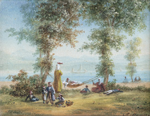 Lot 6582, Auction  112, Mayer, Auguste-Etienne-François, Sommertag am Bosporus