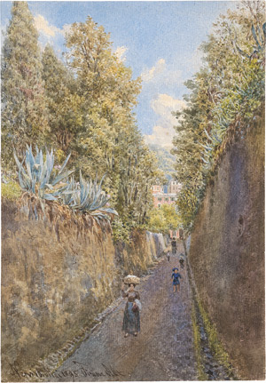 Lot 6653, Auction  112, Alt, Franz, Nervi: Straßenszene mit Wäscherin