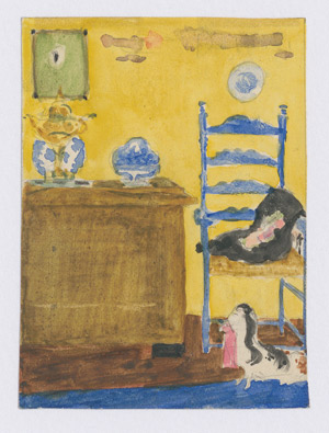 Lot 6738, Auction  112, Belgisch, um 1890. Das gelbe Zimmer