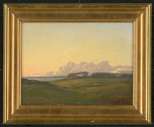 Lot 6749, Auction  112, Deutsch, 1900. Südliche Landschaft im Sonnenuntergang