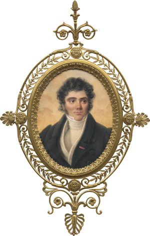 Los 6813 - Isabey, Jean-Baptiste - zugeschrieben - Bildnis eines jungen Mannes in dunkelgrauer Jacke und weißser Weste mit  Halsbinde. - 0 - thumb