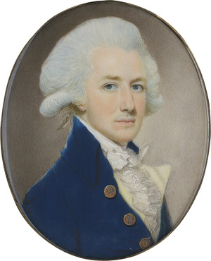 Los 6829 - Shirreff, Charles - zugeschrieben - Bildnis des Gouverneurs William Feilde in blauer Jacke mit gelber Weste und weißem Rüschenjabot - 0 - thumb