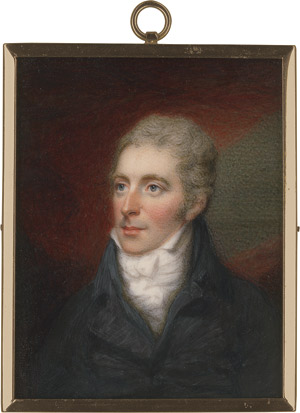 Los 6841 - Ferrière, François - zugeschrieben - Bildnis eines jungen Mannes in dunkelgrauer Weste mit geknoteter weißer Halsbinde, vor bordeauxrotem Vorhang - 0 - thumb